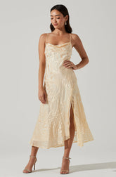 Cream Floral Burnout