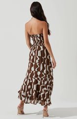 Brown white abstract