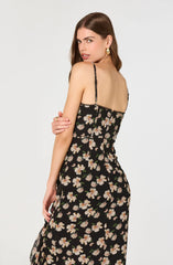 Black pink floral