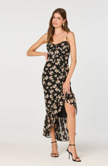 Black pink floral