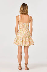 Yellow pink floral