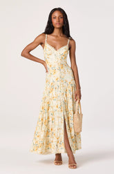 Yellow cream floral