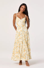 Yellow cream floral