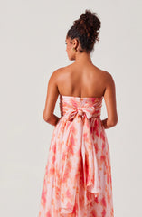 Coral tie dye