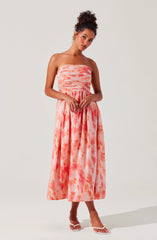 Coral tie dye