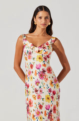 Cream multi floral