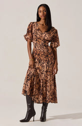 Taupe leopard print