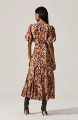 Taupe leopard print