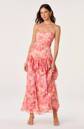 Bright pink floral