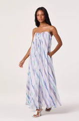 Blue lilac stripe