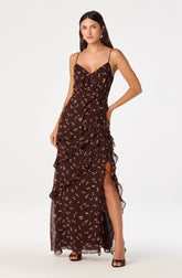 Brown floral