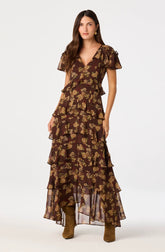 Brown floral