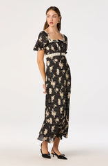 Black polka dot