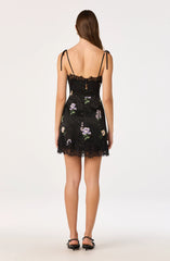 Black leopard floral