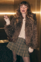 Brown plaid