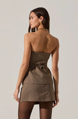 Brown houndstooth