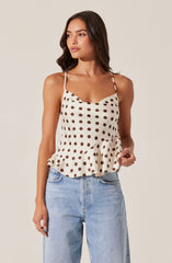 Brown polka dot