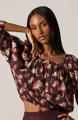 Brown floral