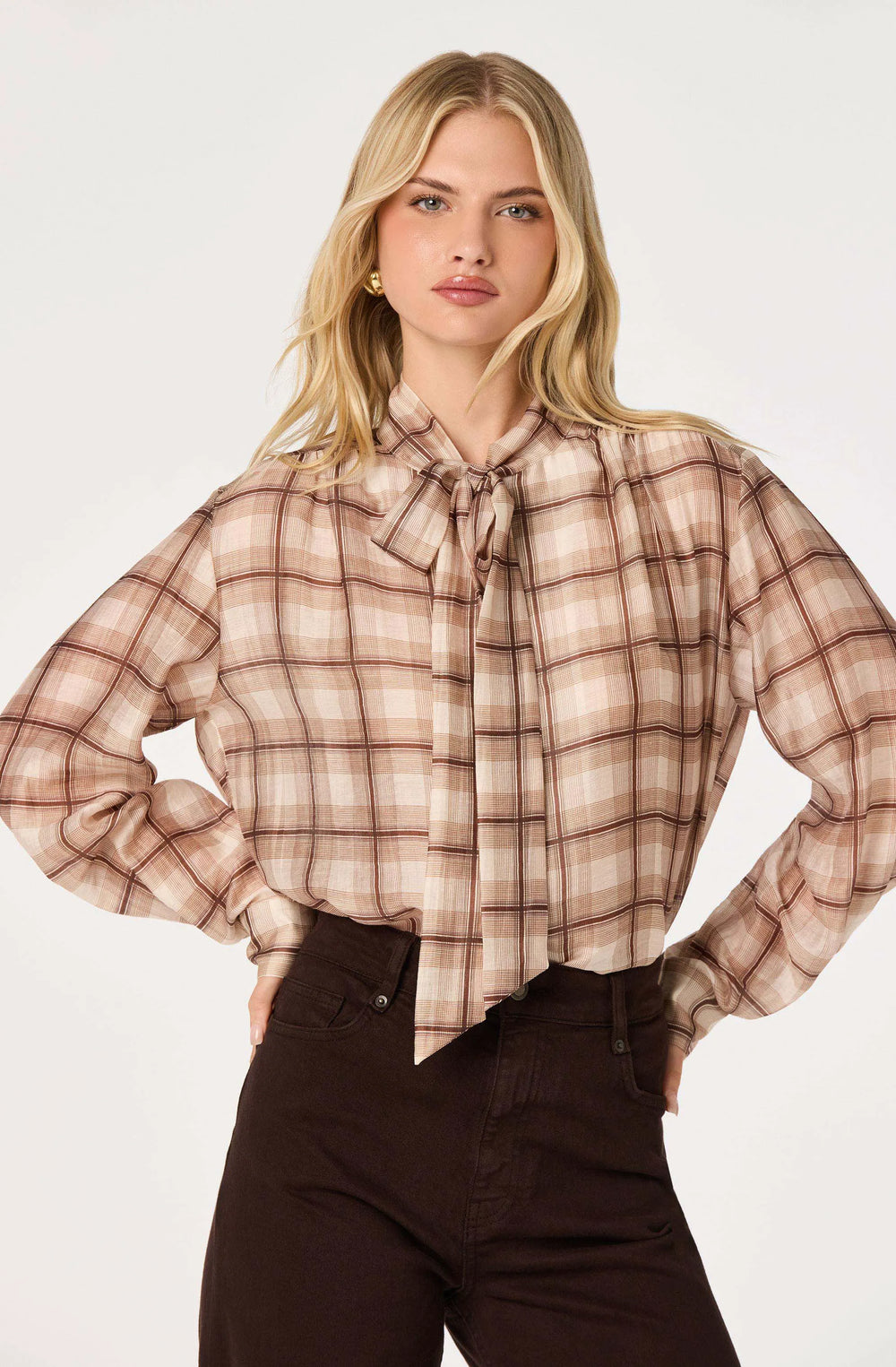 Brown plaid