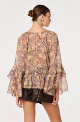 Brown floral
