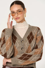 Brown argyle