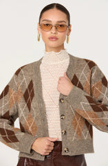 Brown argyle