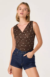 Brown polka dot