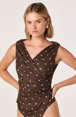 Brown polka dot