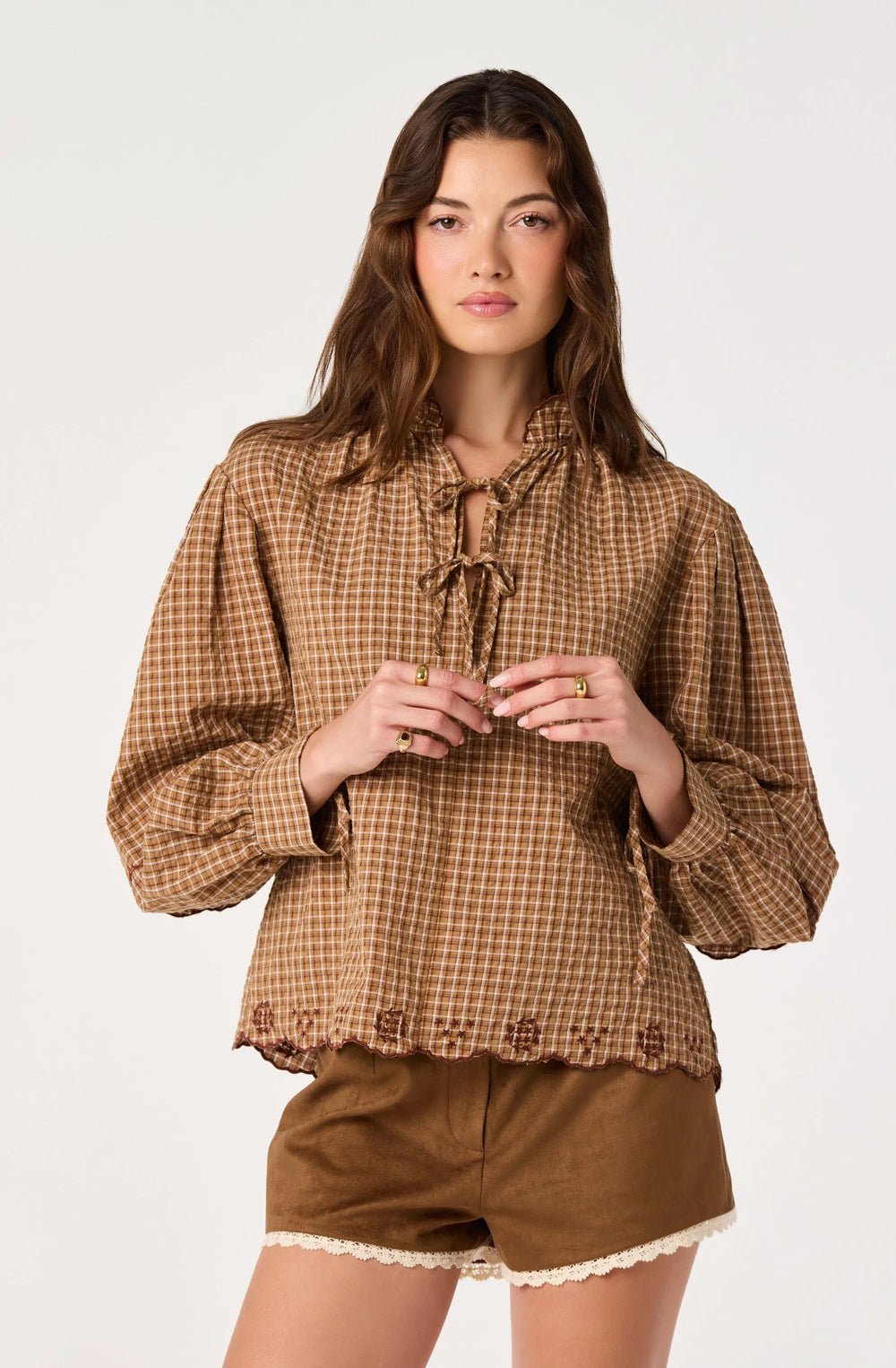 Caramel plaid
