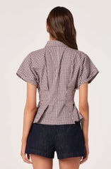 Brown gingham