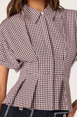Brown gingham