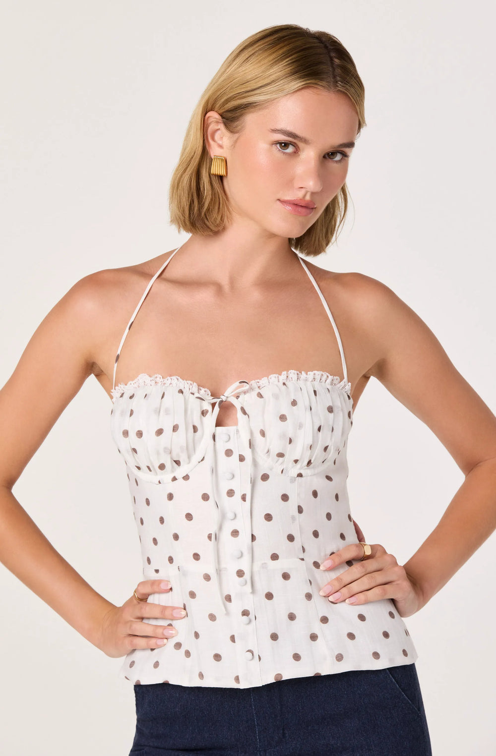 White polka dot