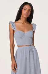 Blue gingham