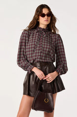 Eggplant plaid