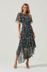 Blue Green Floral