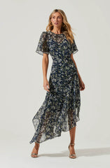 Blue Green Floral