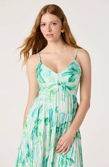 Teal multi floral