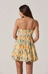 Orange multi floral