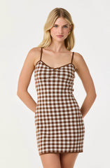 Brown gingham