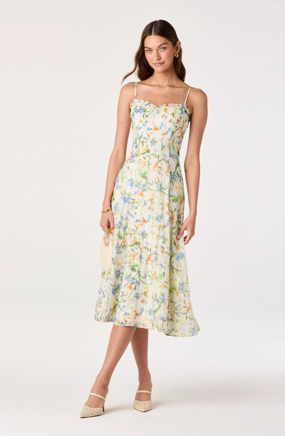Ivory blue floral