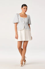 White blue stripe
