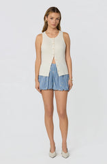 Navy floral gingham