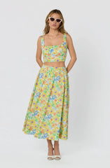Yellow multi floral