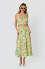 Yellow multi floral