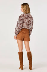 Brown floral