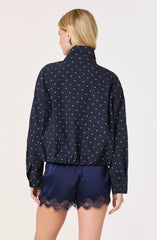 Navy cream dot