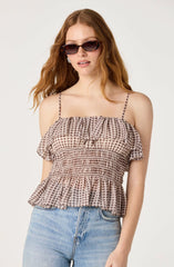Brown gingham