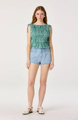 Green gingham