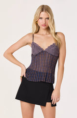 Blue plaid multi