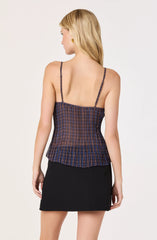 Blue plaid multi